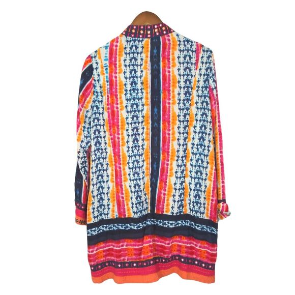 Soft Surroundings Giada Batik Stripe Tunic Sz Small - Picture 3 of 8
